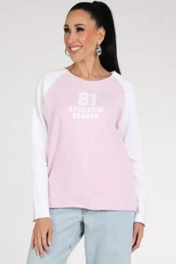 Penn & Ink S26F1832 Sweater Roze