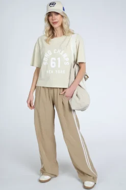 Penn & Ink S26F1839 T-shirt korte mouw Beige