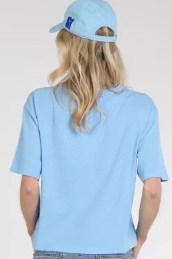 Penn & Ink S26F1839 T-shirt korte mouw Licht blauw