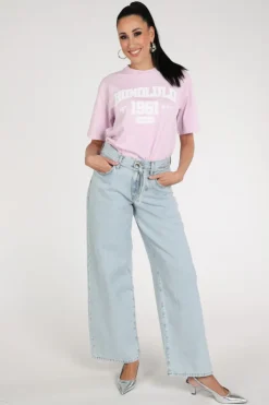 Penn & Ink S26F1814 T-shirt korte mouw Roze