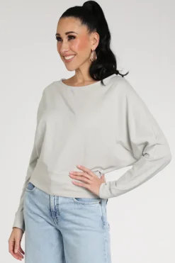 Penn & Ink S26T1248 Sweater Licht grijs