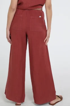 Penn & Ink S26Z844 Broek Donker rood