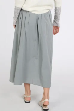 Penn & Ink S26Z837 Rok wijd lang Grijs