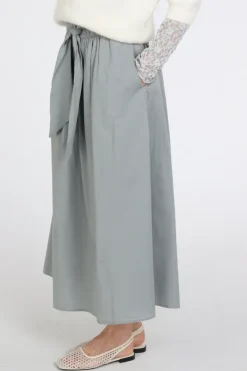 Penn & Ink S26Z837 Rok wijd lang Grijs