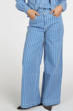 Pom Amsterdam SP9519 Coloured jeans Blue denim