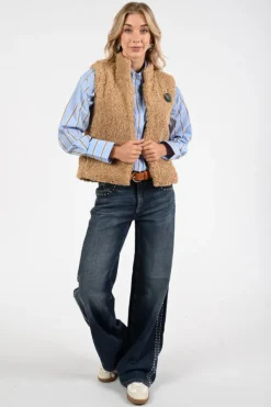 Pom Amsterdam SP9015 Gilet Camel