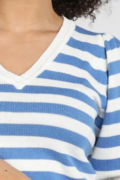 Pom Amsterdam SP9494 Pull korte mouw Blauw