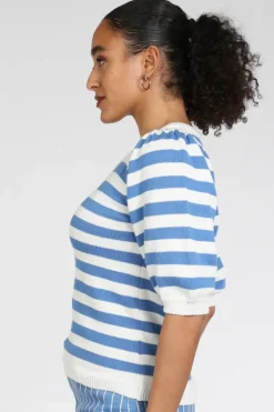 Pom Amsterdam SP9494 Pull korte mouw Blauw