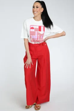 Pom Amsterdam SP9574 T-shirt korte mouw Wit