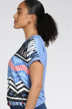 Roberto sarto 611115 T-shirt korte mouw Blauw