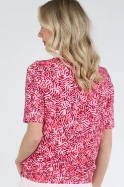 Roberto sarto 611128 T-shirt korte mouw Roze