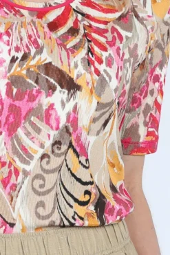 Roberto sarto 611163 T-shirt korte mouw Zand