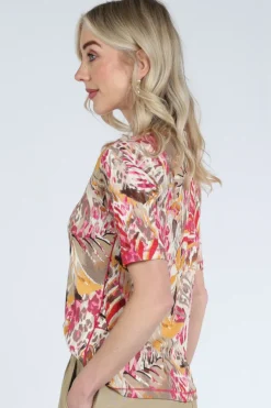 Roberto sarto 611163 T-shirt korte mouw Zand