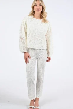 Rosner Alisa Slim Easy  Broek Beige