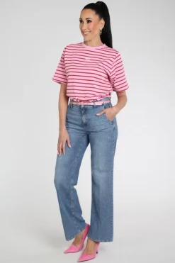Rosner Audrey Wide Leg  Jeans Blue denim