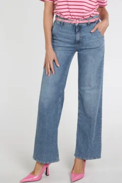 Rosner Audrey Wide Leg  Jeans Blue denim