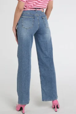 Rosner Audrey Wide Leg  Jeans Blue denim