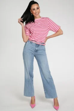 Rosner Audrey Wide Leg  Jeans Light blue denim