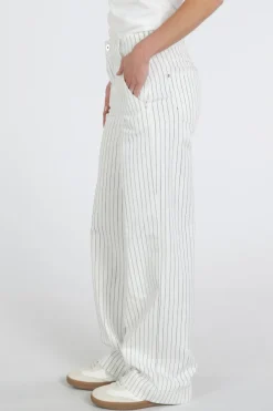 Rosner Audrey Wide Leg 5 Pocket  Broek Off white