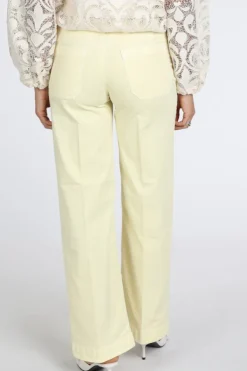 Rosner Audrey Wide Leg Pocket  Jeans Geel