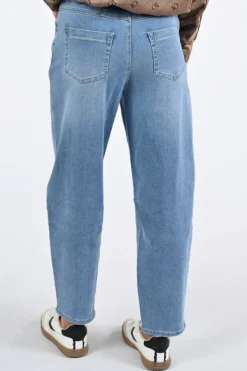 Rosner Mara tapered Jeans Light blue denim