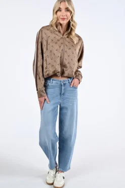 Rosner Mara tapered Jeans Light blue denim