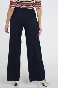 Rosner Mara Wide Leg  Broek Marine