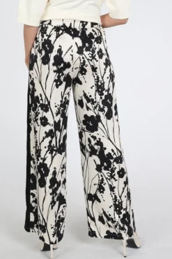 Rosner Mara Wide Leg Galon  Broek Zand