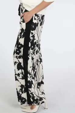 Rosner Mara Wide Leg Galon  Broek Zand