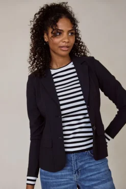 Studio Anneloes 94811 bright Blazer Zwart