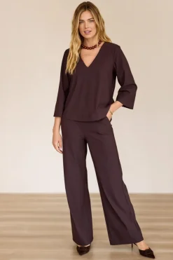 Studio Anneloes 94840 cilou Blouse lange mouw Bruin