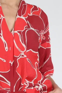Studio Anneloes 13663 Eve Blouse korte mouw Rood