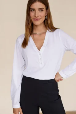 Studio Anneloes 94842 evi Blouse lange mouw Wit