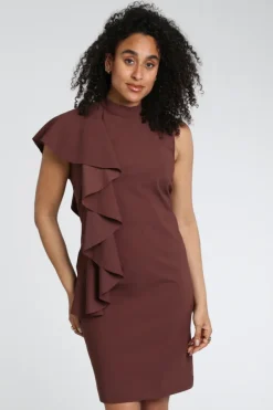 Studio Anneloes 13831 Faya Jurk mouwloos Bruin