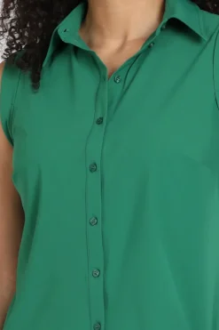 Studio Anneloes 13715 Georgie Blouse mouwloos Groen
