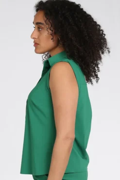 Studio Anneloes 13715 Georgie Blouse mouwloos Groen