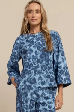 Studio Anneloes 13577 Ilja T-shirt lange mouw Blauw