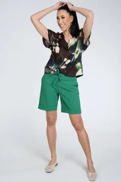 Studio Anneloes 13839 Jutta Blouse korte mouw Bruin