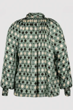 Studio Anneloes 13557 Lorina Blouse lange mouw Vergrijsd groen