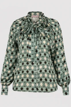 Studio Anneloes 13557 Lorina Blouse lange mouw Vergrijsd groen