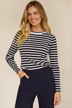 Studio Anneloes 91500 luna T-shirt lange mouw Marine