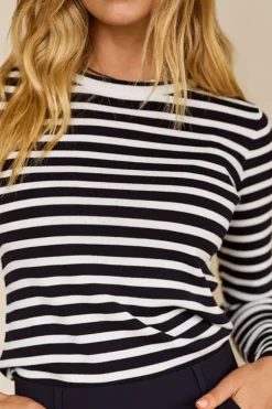 Studio Anneloes 91500 luna T-shirt lange mouw Marine