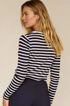Studio Anneloes 91500 luna T-shirt lange mouw Marine