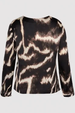 Studio Anneloes 13572 Madison T-shirt lange mouw Bruin