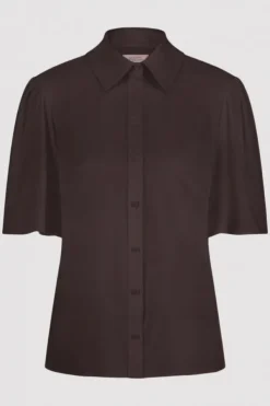 Studio Anneloes 91536 Poppy Blouse korte mouw Bruin