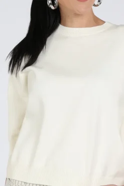 STUDIO AR by ARMA isidre Pull korte mouw Ecru