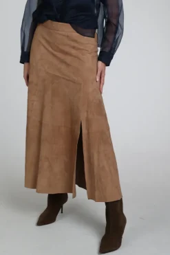 STUDIO AR by ARMA maria Rok wijd lang Camel
