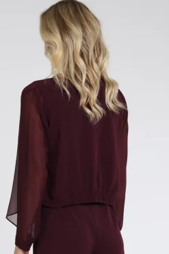 Vera Mont 0389-4825 Blouse lange mouw Bordeauxrood