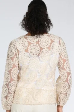 Vera Mont 36644216 Blouse lange mouw Champagne