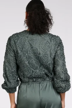 Vera Mont 36664216 Bomber Vergrijsd groen